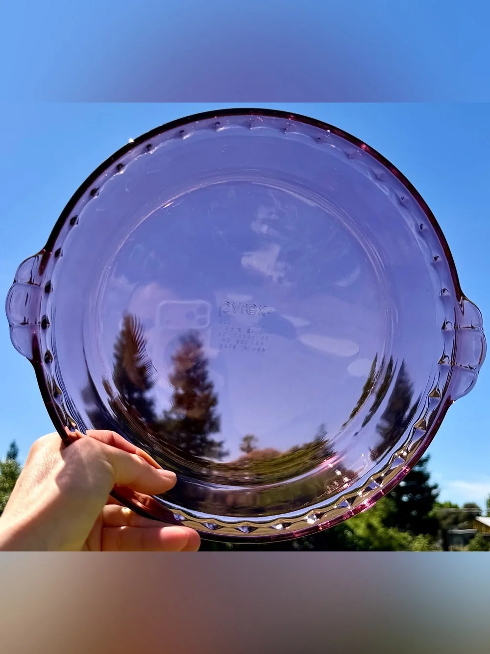 Vintage Pyrex Amethyst Purple #229 Pie Plate Set Retro Kitchen Decor